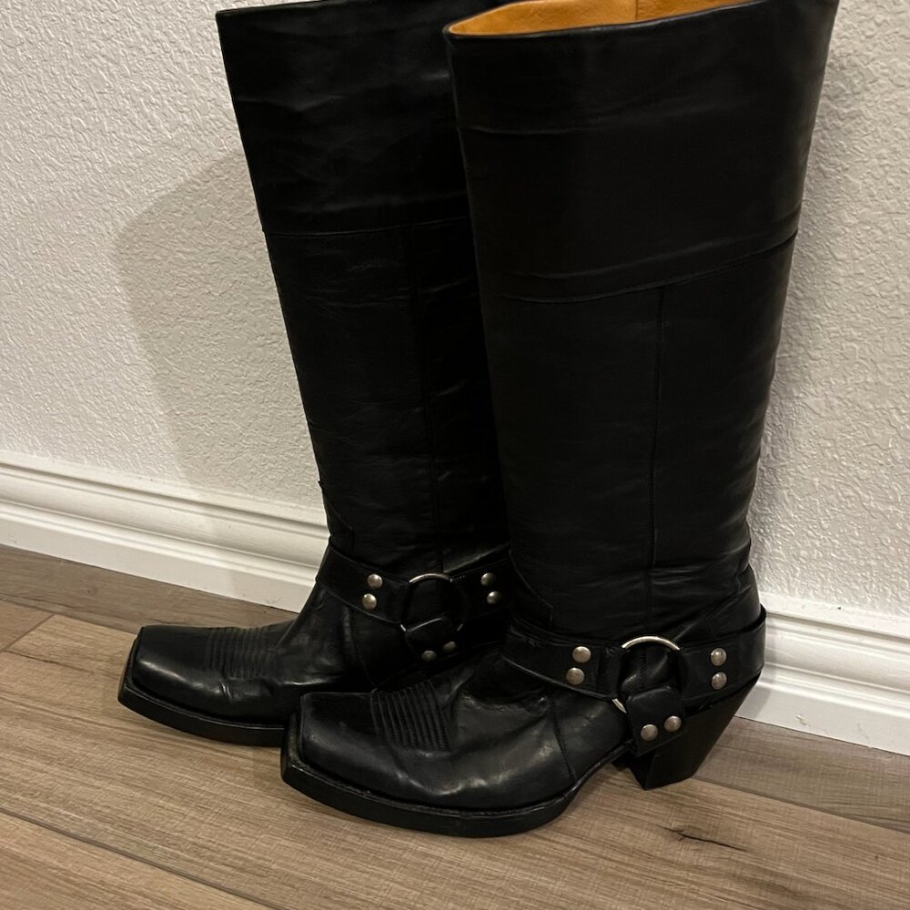 Classic RARE Old Gringo Tall Harness Boot Size 8 - Picture 5 of 16